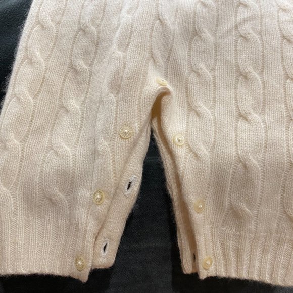 Ralph Lauren Cashmere Woven-Collar Coverall - Picture 8 of 8